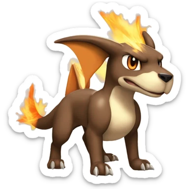  Cool Edgy Houndour-Charizard-Cubone-Fakémon  sticker
