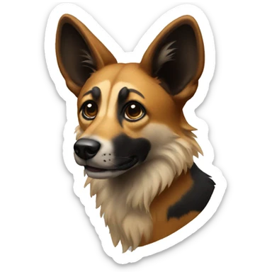 wild dog sticker