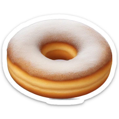 powdered donut sticker