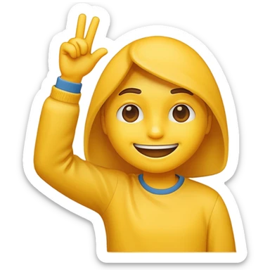 Dabbing emoji sticker