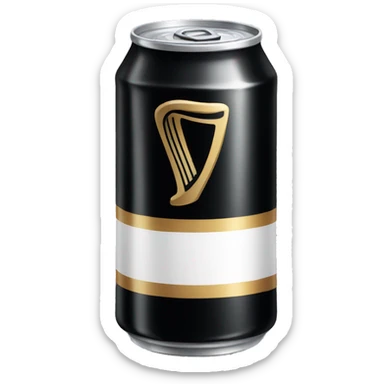 Guinness beer can sticker