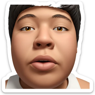 boy in white tank top sticker