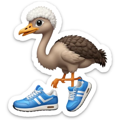  ostrich-in-sneakers sticker