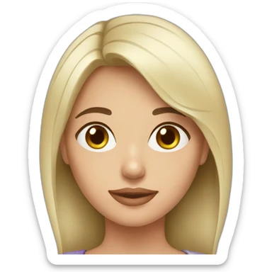 russian brunette sticker