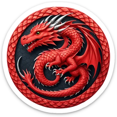 targaryen Dragon semboll sticker
