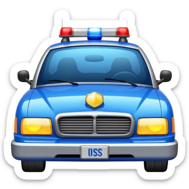 police car sticker