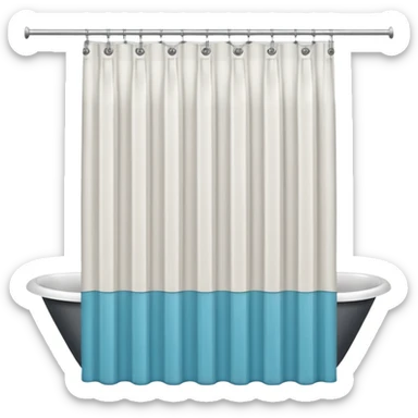 shower curtain sticker
