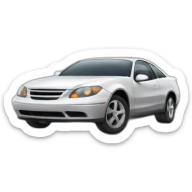 coche radiador roto y ps4 sticker