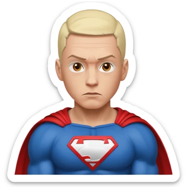 Eminem as a superhero sticker