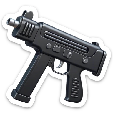 uzi gun sticker