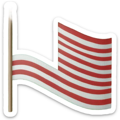 Country flag horizontal green white red  sticker