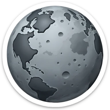 The planet Mercury with no face sticker