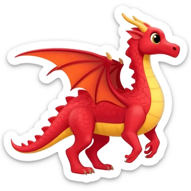 DRAGON ROJO sticker