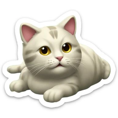 Cat rolling in cash at casino. He is rich.  sticker