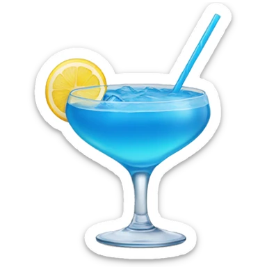 blue-cocktail sticker