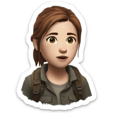 the last of us ellie sticker