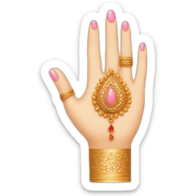 Ladyfinger in indian wedding  sticker