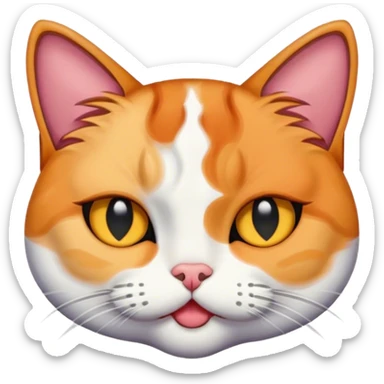 Gata cerrando un ojo sticker