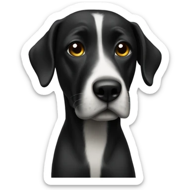 Black gig dog  sticker
