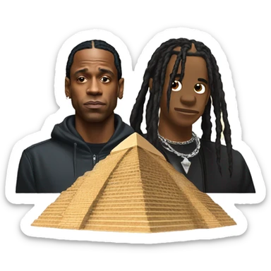 Pyramid and Travis scott sticker