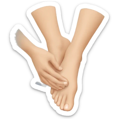 Foot massage  sticker
