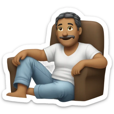 Sitting down relaxing  sticker