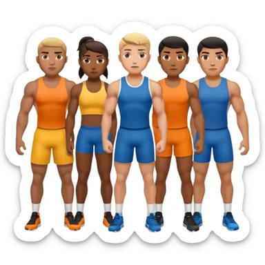 4 HYROX ATHLETES sticker