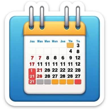 building calendar sticker