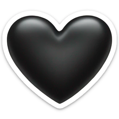 A black heart with the word Desmond written on it sticker