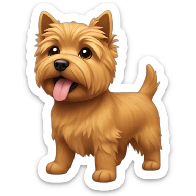 Norwich terrier buddy sticker