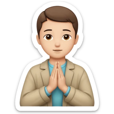 Create an emoji that reflects prayer (Islam) sticker