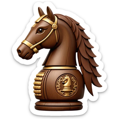 chinese chess piece, knight piece sticker