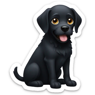 dark dog sticker