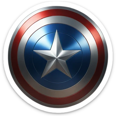 Captain America’s shield sticker