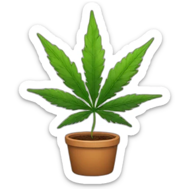 Weed sticker
