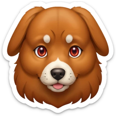 red eyed dog sticker