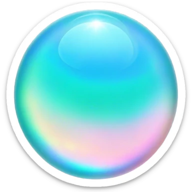 Cinematic Realistic Opal Emoji, Mystical and iridescent, with shifting colors of blue, green, and pink that dance across the smooth, milky surface. The gem’s unique play of light creates a mesmerizing, fluid effect, while a soft, glowing halo surrounds the stone. Soft glowing outline, capturing the essence of magic and mystery in a radiant opal. sticker