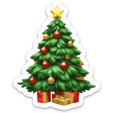 Aesthetic Christmas tree sticker