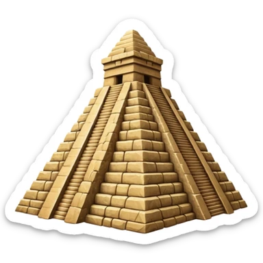 Mayan pyramid sticker