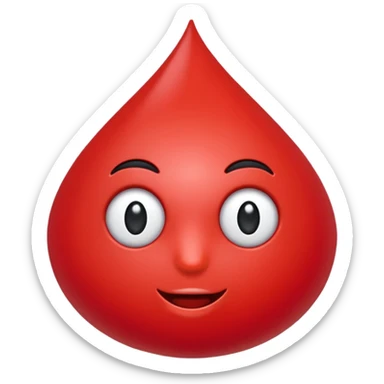 Emoji de un rubí rojo sticker