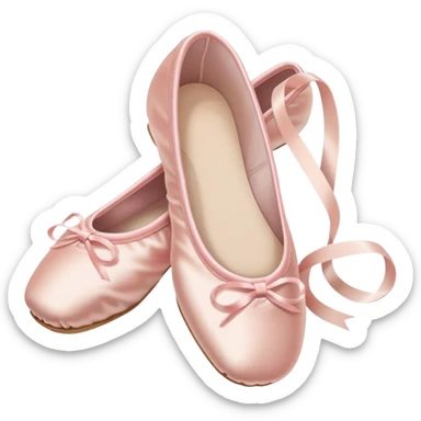 Pale pink ballet shoes sticker