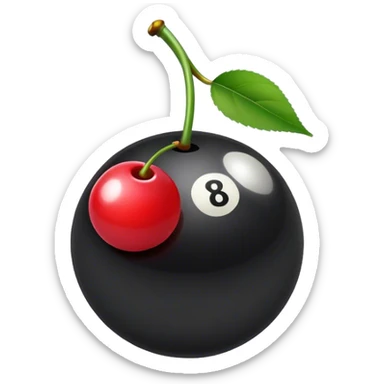 8ball cherries sticker