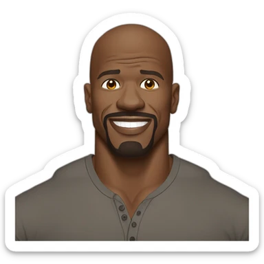 terry crews cartoon wearing henley sticker