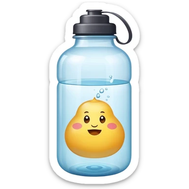 water bottle, fat bottle sticker