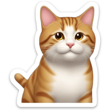 Une Chine qui fait un bisou à un chat sticker