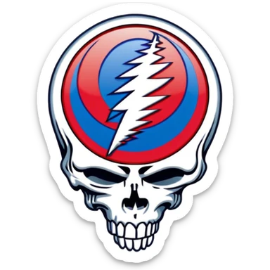 Grateful Dead Steal your face sticker