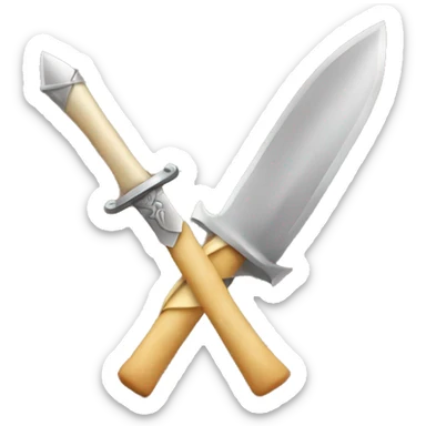 Burritos with swords sticker