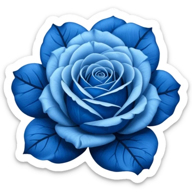 Blue rose aesthetic sticker
