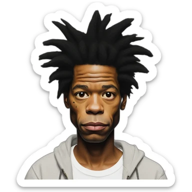 basquiat sticker