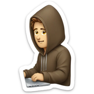it-specialist-man-brown-hair-hoodie-laptop sticker